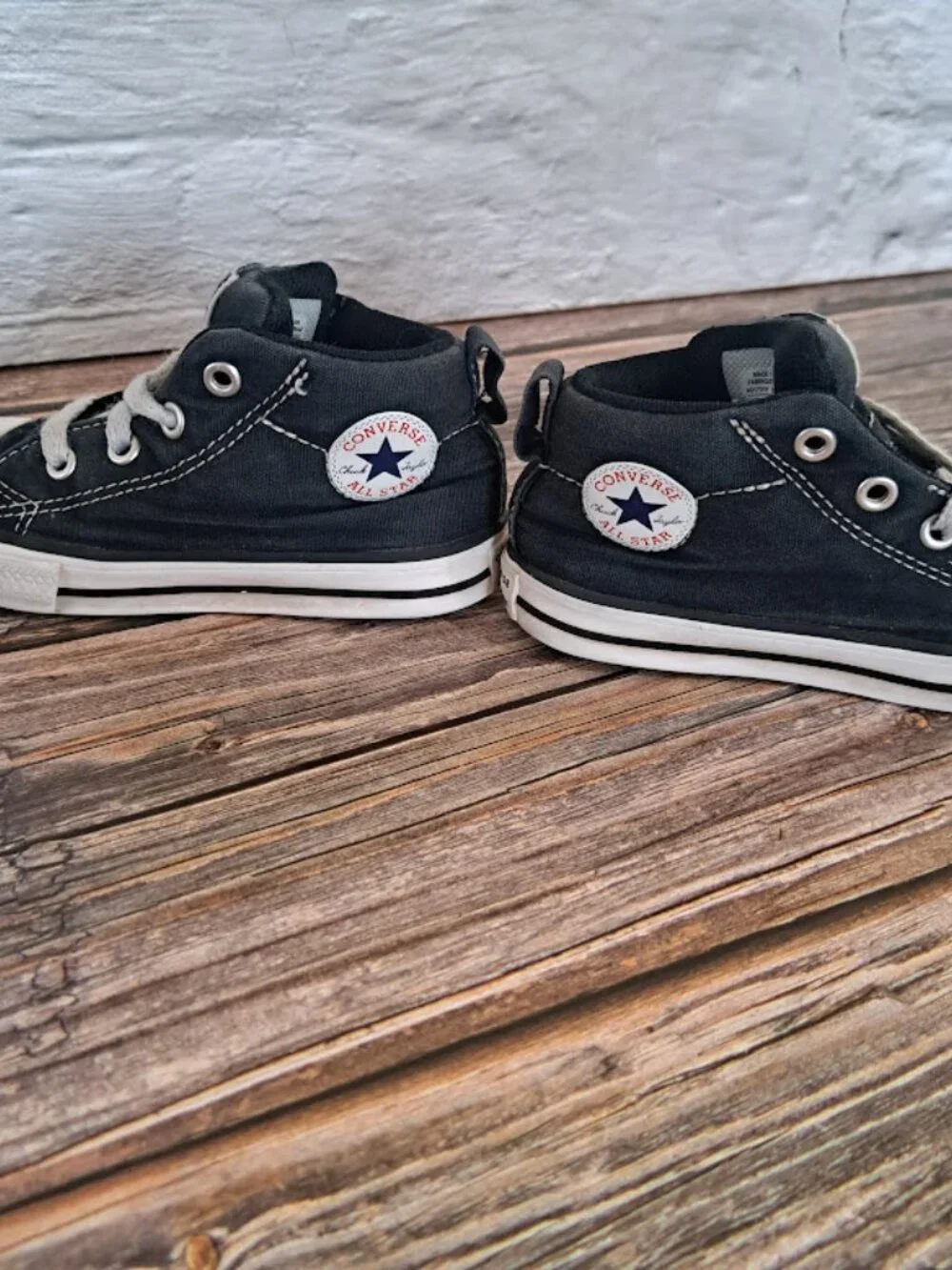 Toddler Converse‎ high tops sz child 7 blue and white converse all stars
